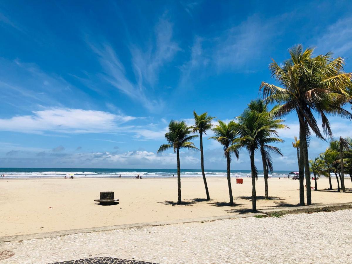 Apto Com Vista Mar Pe Na Areia Praia Grande  Exterior foto
